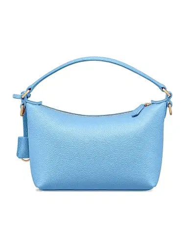 MAISON de SABRÉ Women's Leather Soft Hobo Bag - Sky Blue | Thumbnail 7 MAISON de SABRÉ Women's Leather Soft Hobo Bag - Sky Blue | Thumbnail 7