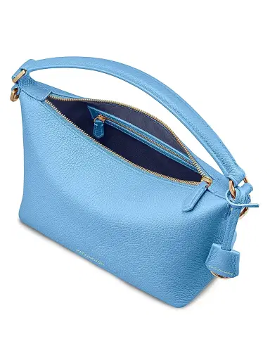 MAISON de SABRÉ Women's Leather Soft Hobo Bag - Sky Blue | Thumbnail 8 MAISON de SABRÉ Women's Leather Soft Hobo Bag - Sky Blue | Thumbnail 8