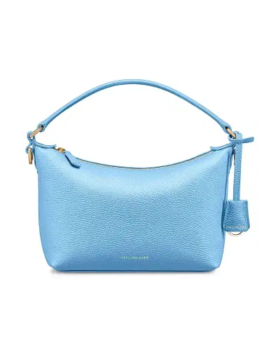 MAISON de SABRÉ Women's Leather Soft Hobo Bag - Sky Blue | Thumbnail 1 MAISON de SABRÉ Women's Leather Soft Hobo Bag - Sky Blue | Thumbnail 1