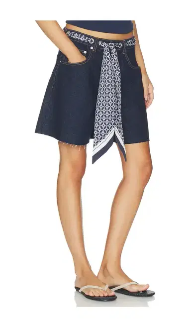 SEROYA Sabrina Boyfriend Shorts With Scarf | Thumbnail 2 SEROYA Sabrina Boyfriend Shorts With Scarf | Thumbnail 2