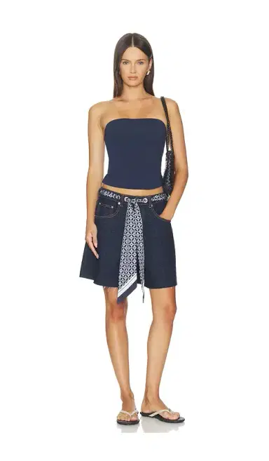 SEROYA Sabrina Boyfriend Shorts With Scarf | Thumbnail 5 SEROYA Sabrina Boyfriend Shorts With Scarf | Thumbnail 5