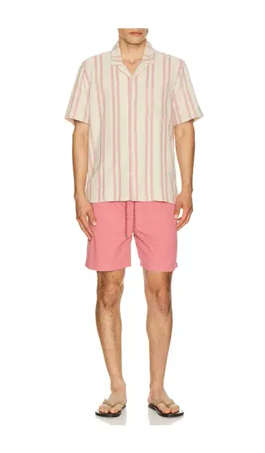 Faherty Short Sleeve Cabana Towel Terry Shirt | Thumbnail 3 Faherty Short Sleeve Cabana Towel Terry Shirt | Thumbnail 3