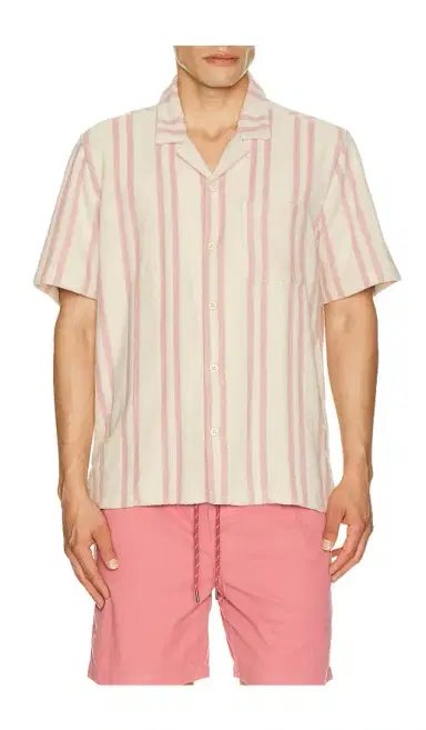 Faherty Short Sleeve Cabana Towel Terry Shirt | Thumbnail 1 Faherty Short Sleeve Cabana Towel Terry Shirt | Thumbnail 1
