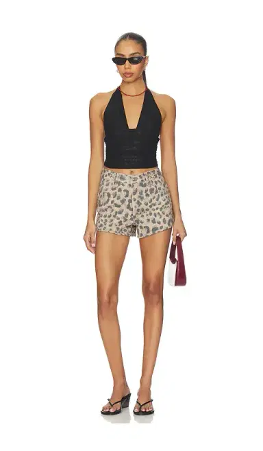 Free People x We The Free Now Or Never Printed Denim Short | Thumbnail 5 Free People x We The Free Now Or Never Printed Denim Short | Thumbnail 5