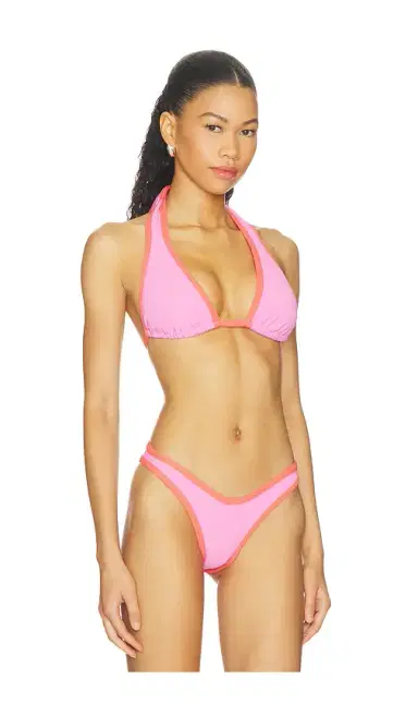 POST SWIM Lolo Contrast Halter Bikini Top | Thumbnail 2 POST SWIM Lolo Contrast Halter Bikini Top | Thumbnail 2