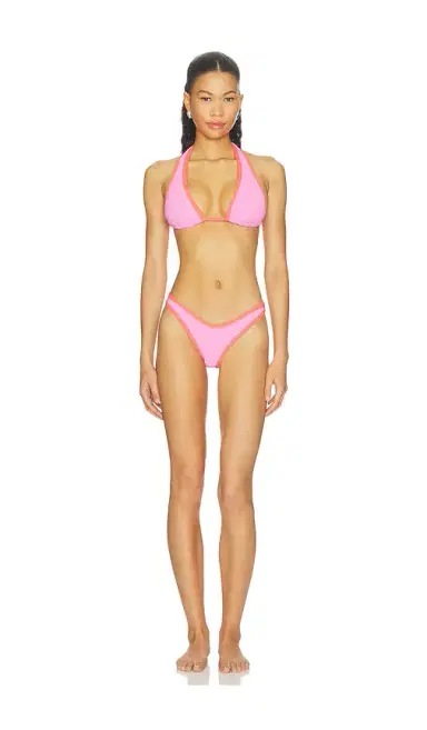 POST SWIM Lolo Contrast Halter Bikini Top | Thumbnail 4 POST SWIM Lolo Contrast Halter Bikini Top | Thumbnail 4