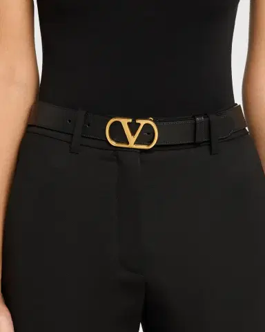 Valentino Garavani VLogo Signature Leather Belt, 30mm | Thumbnail 2 Valentino Garavani VLogo Signature Leather Belt, 30mm | Thumbnail 2