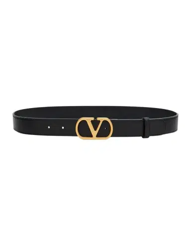 Valentino Garavani VLogo Signature Leather Belt, 30mm | Thumbnail 1 Valentino Garavani VLogo Signature Leather Belt, 30mm | Thumbnail 1