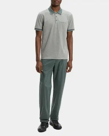 Theory Men's Birdseye Pique Pocket Polo Shirt | Thumbnail 2 Theory Men's Birdseye Pique Pocket Polo Shirt | Thumbnail 2