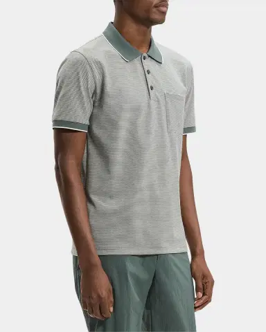 Theory Men's Birdseye Pique Pocket Polo Shirt | Thumbnail 6 Theory Men's Birdseye Pique Pocket Polo Shirt | Thumbnail 6
