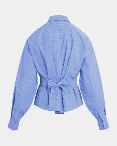 Favorite Daughter The Back Story Striped Tie-Back Shirt | Thumbnail 5 Favorite Daughter The Back Story Striped Tie-Back Shirt | Thumbnail 5