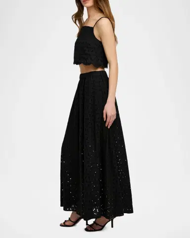 Favorite Daughter The Pretty Please Cotton Eyelet Maxi Skirt | Thumbnail 4 Favorite Daughter The Pretty Please Cotton Eyelet Maxi Skirt | Thumbnail 4