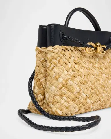 Bottega Veneta Andiamo Small Raffia Crossbody Bag | Thumbnail 6 Bottega Veneta Andiamo Small Raffia Crossbody Bag | Thumbnail 6