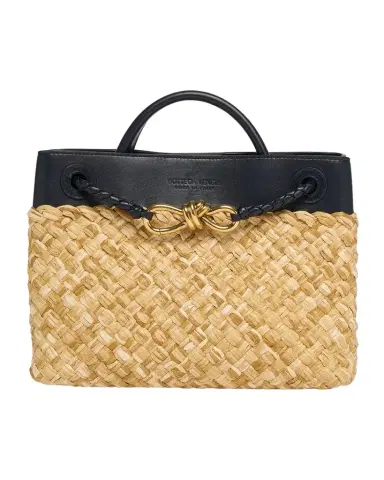 Bottega Veneta Andiamo Small Raffia Crossbody Bag | Thumbnail 1 Bottega Veneta Andiamo Small Raffia Crossbody Bag | Thumbnail 1