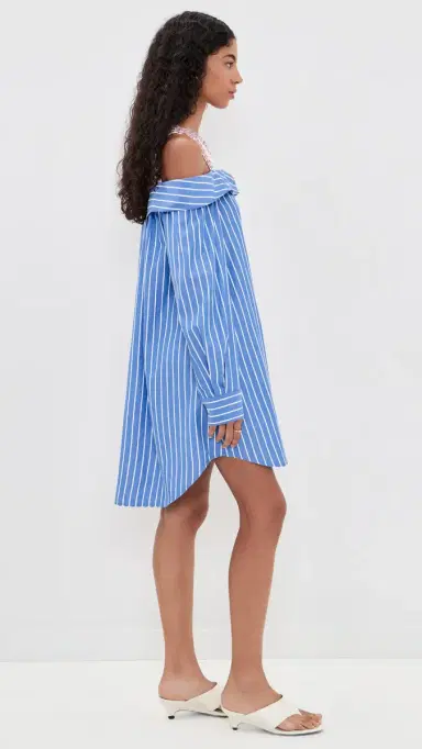 ESSENTIEL ANTWERP Jori Embellished Shirt Dress Combo1 Off White | Thumbnail 4 ESSENTIEL ANTWERP Jori Embellished Shirt Dress Combo1 Off White | Thumbnail 4