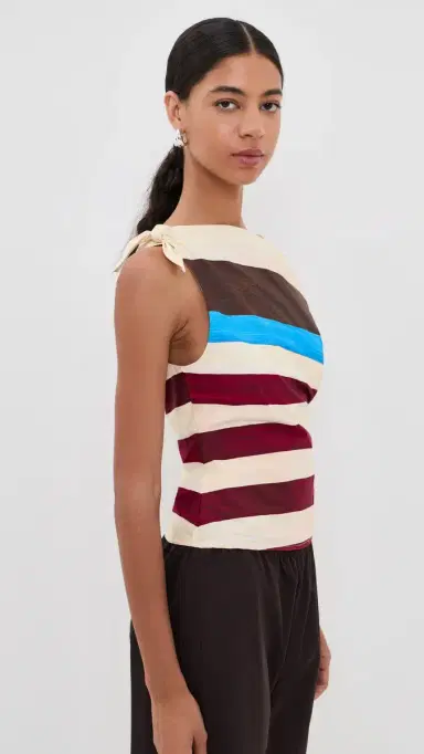 Staud Bellaria Top Caffe Stripe 2 | Thumbnail 3 Staud Bellaria Top Caffe Stripe 2 | Thumbnail 3