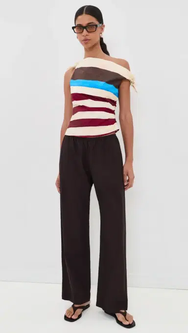 Staud Bellaria Top Caffe Stripe 2 | Thumbnail 4 Staud Bellaria Top Caffe Stripe 2 | Thumbnail 4