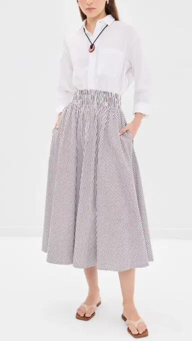 Suzie Kondi Kyria Circle Skirt Truffle tripe | Thumbnail 5 Suzie Kondi Kyria Circle Skirt Truffle tripe | Thumbnail 5