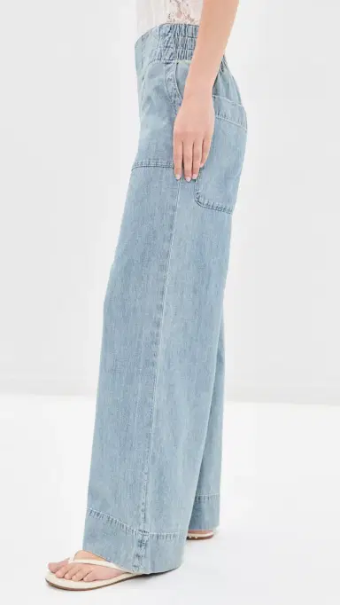 Free People Breezy Denim Pull On Jeans Dusk | Thumbnail 4 Free People Breezy Denim Pull On Jeans Dusk | Thumbnail 4
