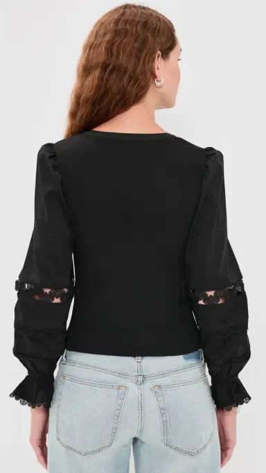 Cinq à Sept Ginny Top Black/Black | Thumbnail 3 Cinq à Sept Ginny Top Black/Black | Thumbnail 3