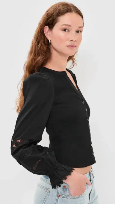Cinq à Sept Ginny Top Black/Black | Thumbnail 4 Cinq à Sept Ginny Top Black/Black | Thumbnail 4