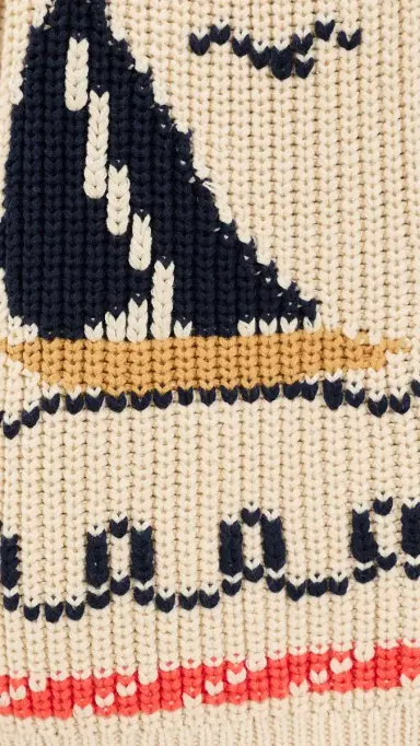 The Great. THE GREAT. The Sailboat Lodge Cardigan Cream 2 | Thumbnail 6 The Great. THE GREAT. The Sailboat Lodge Cardigan Cream 2 | Thumbnail 6