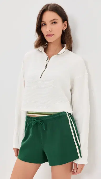 Free People Celeste Quarter Zip Sweatshirt Clean | Thumbnail 2 Free People Celeste Quarter Zip Sweatshirt Clean | Thumbnail 2