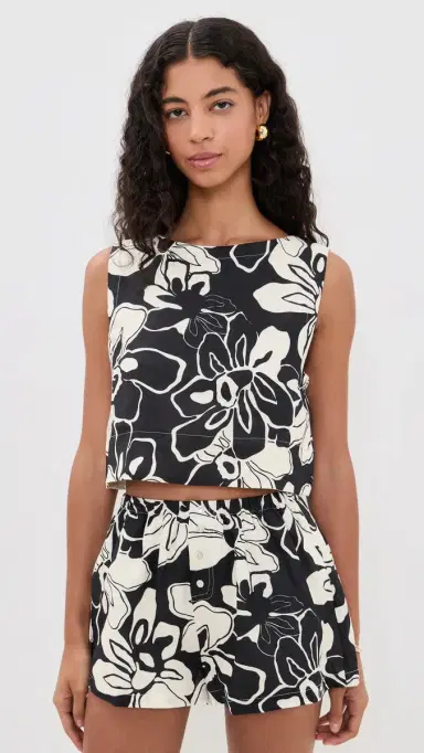 VRG GRL Clem inen Top Floral | Thumbnail 2 VRG GRL Clem inen Top Floral | Thumbnail 2