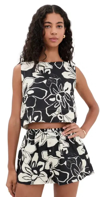 VRG GRL Clem inen Top Floral | Thumbnail 1 VRG GRL Clem inen Top Floral | Thumbnail 1