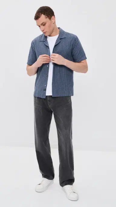 RAILS Ely Shirt Navy Multi tripe | Thumbnail 5 RAILS Ely Shirt Navy Multi tripe | Thumbnail 5