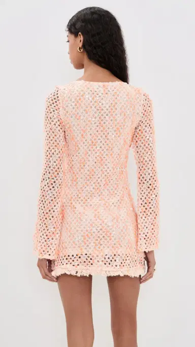 En Saison Gigi Mini Dress Peach M | Thumbnail 3 En Saison Gigi Mini Dress Peach M | Thumbnail 3