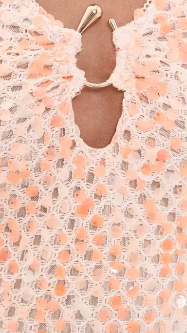 En Saison Gigi Mini Dress Peach M | Thumbnail 6 En Saison Gigi Mini Dress Peach M | Thumbnail 6