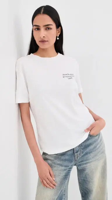 Acne Studios Short Sleeve T-Shirt Off White | Thumbnail 2 Acne Studios Short Sleeve T-Shirt Off White | Thumbnail 2