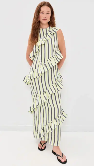 Marrakshi Life The piral Ruffle Dress tripe 22 | Thumbnail 2 Marrakshi Life The piral Ruffle Dress tripe 22 | Thumbnail 2