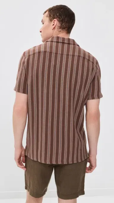 Faherty Oasis Camp Shirt Autumn ky tripe | Thumbnail 3 Faherty Oasis Camp Shirt Autumn ky tripe | Thumbnail 3