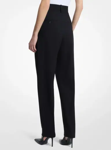 Michael Kors Collection Dru Pleated Stretch Tissue Wool Crepe Trousers | Thumbnail 3 Michael Kors Collection Dru Pleated Stretch Tissue Wool Crepe Trousers | Thumbnail 3