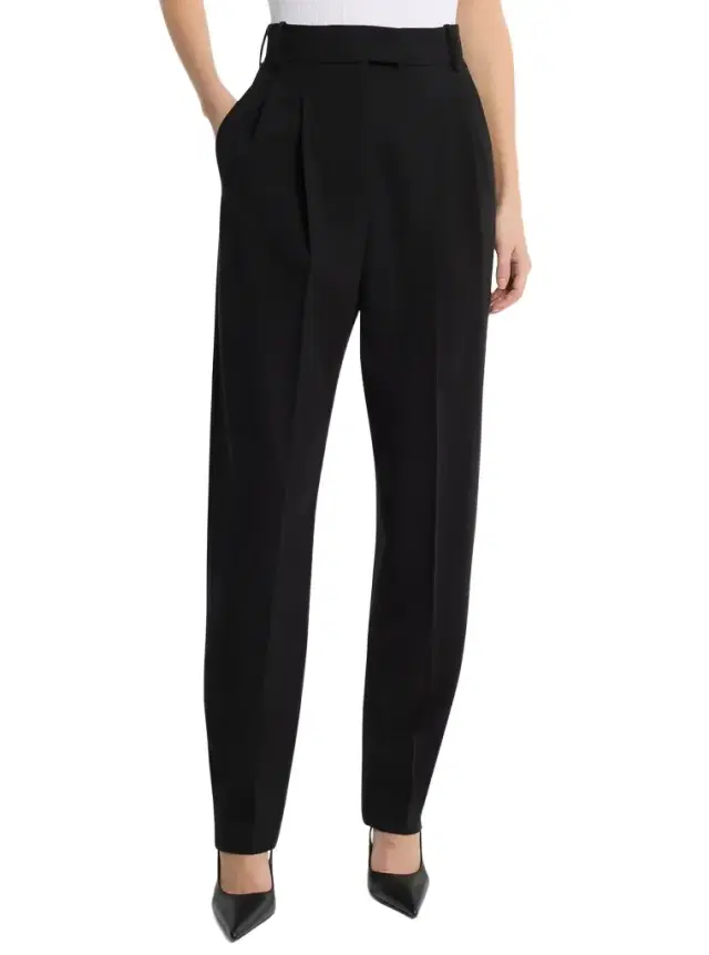 Dru Pleated Stretch Tissue Wool Crepe Trousers Dru Pleated Stretch Tissue Wool Crepe Trousers