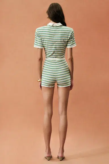 Rowen Rose for FWRD Short Sleeve Romper | Thumbnail 4 Rowen Rose for FWRD Short Sleeve Romper | Thumbnail 4