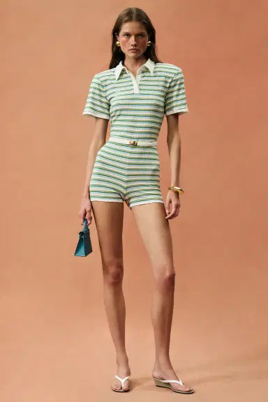 Rowen Rose for FWRD Short Sleeve Romper | Thumbnail 6 Rowen Rose for FWRD Short Sleeve Romper | Thumbnail 6