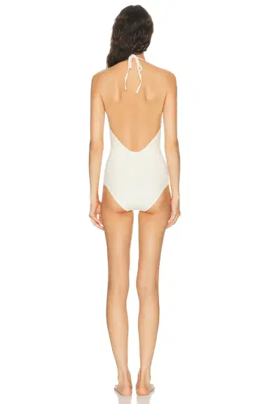 TOTEME Halter Tie One Piece Swimsuit | Thumbnail 3 TOTEME Halter Tie One Piece Swimsuit | Thumbnail 3