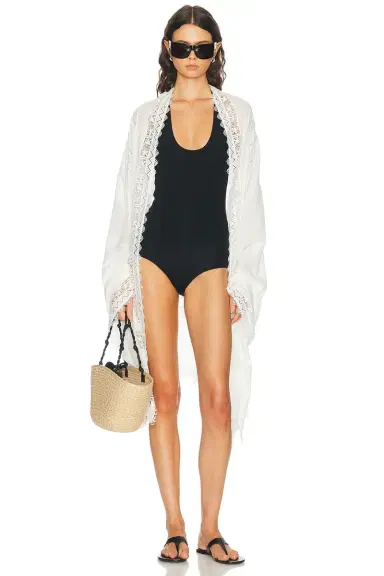 Toteme Halter Tie One Piece Swimsuit | Thumbnail 4 Toteme Halter Tie One Piece Swimsuit | Thumbnail 4