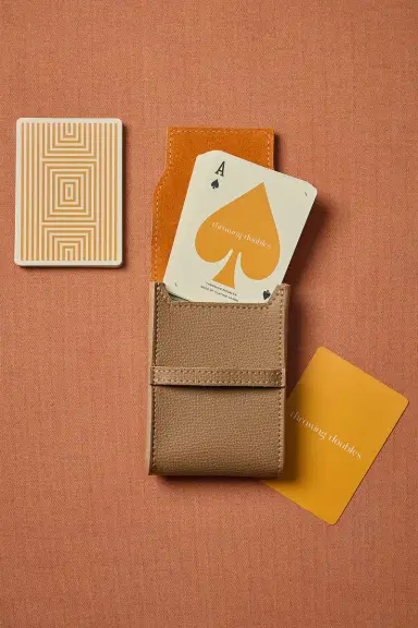 Throwing Doubles for FWRD The Riviera Leather Playing Card Set | Thumbnail 2 Throwing Doubles for FWRD The Riviera Leather Playing Card Set | Thumbnail 2