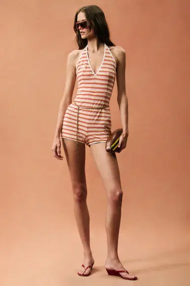 Rowen Rose for FWRD V-Neck Romper | Thumbnail 2 Rowen Rose for FWRD V-Neck Romper | Thumbnail 2