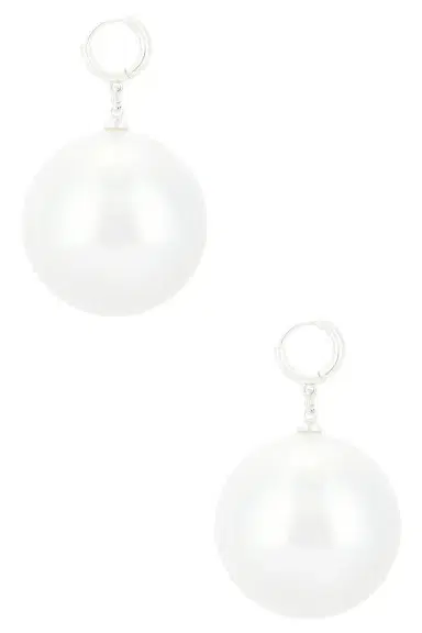 Sandy Liang Bubblegum Pearl Earrings | Thumbnail 2 Sandy Liang Bubblegum Pearl Earrings | Thumbnail 2