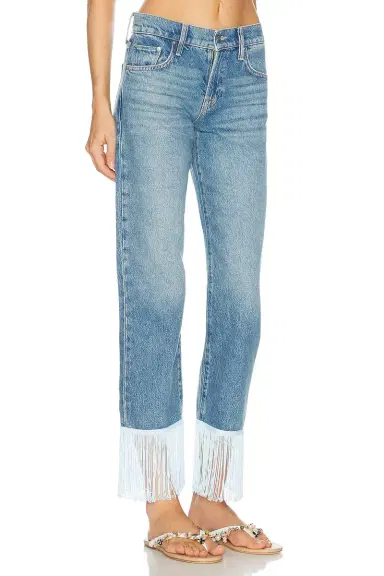 MOTHER The Relish Fringe Ankle Jeans | Thumbnail 2 MOTHER The Relish Fringe Ankle Jeans | Thumbnail 2