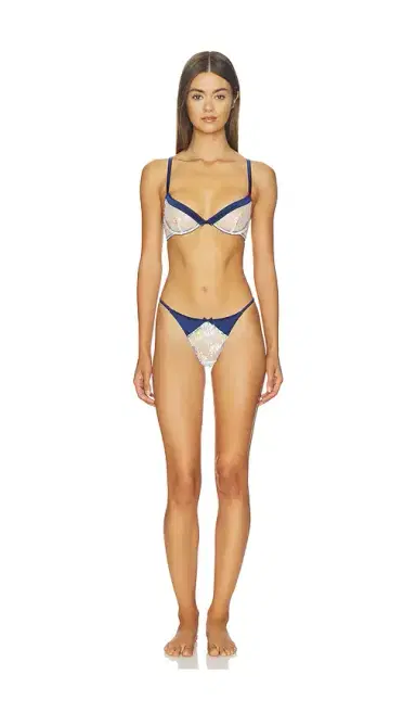 Fleur du Mal Delara Embroidered Demi Bra | Thumbnail 4 Fleur du Mal Delara Embroidered Demi Bra | Thumbnail 4
