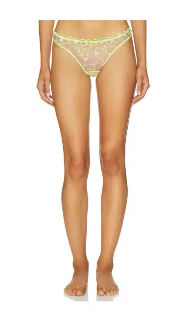 fleur du mal Etoile Embroidered Thong | Thumbnail 1 fleur du mal Etoile Embroidered Thong | Thumbnail 1