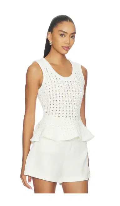 PISTOLA Anna Peplum Sweater Tank | Thumbnail 2 PISTOLA Anna Peplum Sweater Tank | Thumbnail 2