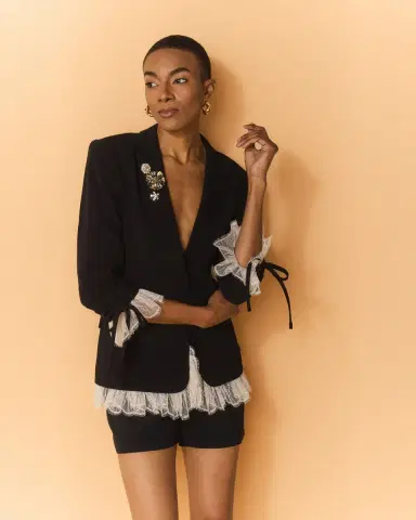 Cinq à Sept Roxie Blazer w/ Lace | Thumbnail 5 Cinq à Sept Roxie Blazer w/ Lace | Thumbnail 5