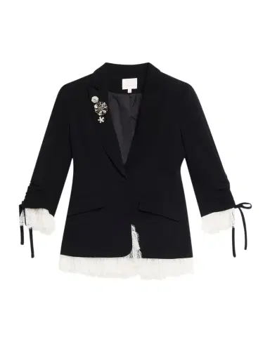 Cinq à Sept Roxie Blazer w/ Lace | Thumbnail 1 Cinq à Sept Roxie Blazer w/ Lace | Thumbnail 1